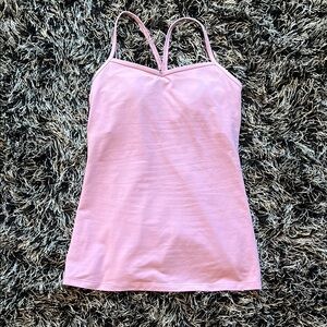 Pink Spaghetti Strap Tank Top